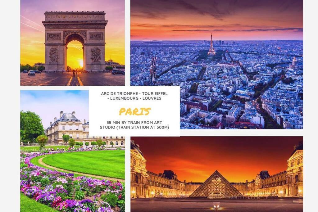 Studio Art - Shopping Center And Train Station 500M - Disneyland Paris 5Min مونتِفرا المظهر الخارجي الصورة